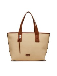 Lasocki Torebka LSK-O-001-07 Beżowy. Brązowe shopper bag Lasocki, bez wzorów, z materiału, bez dodatków. Za 199,99 zł.