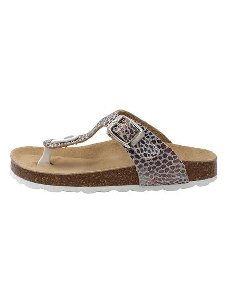 Billowy Japonki w kolorze srebrno-brązowym rozmiar: 40. Brązowe klapki Billowy, bez wzorów, z otwartym noskiem, bez obcasa. Za 114,98 zł.