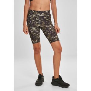 Spodenki kolarskie dla kobiet Urban Classics high waist camo tech. Brązowe szorty Urban Classics, bez wzorów, z podwyższonym stanem. Za 160,50 zł.