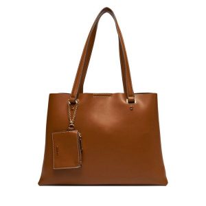 Torebka Aldo. Brązowe shopper bag ALDO, bez wzorów, bez dodatków. Za 219,99 zł.