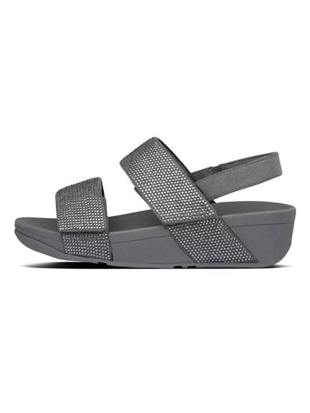 Fitflop Sandały w kolorze szarym na koturnie rozmiar: 38. Szare sandały FitFlop, bez wzorów, z otwartym noskiem, bez obcasa, na koturnie, bez zapięcia. Za 234,42 zł.