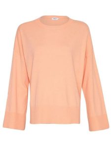 MOSS COPENHAGEN Sweter "Dalinda Rachelle" w kolorze łososiowym rozmiar: L/XL. Pomarańczowe swetry oversize Moss Copenhagen, l, bez wzorów, z wiskozy, bez ramiączek. Za 74,63 zł.