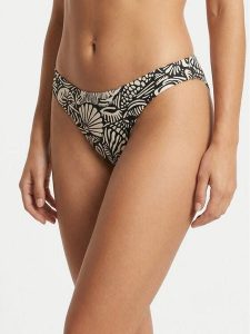 Seafolly Dół od bikini C Shells 40305-328 Czarny. Czarne bikini Seafolly, bez wzorów, z syntetyku. Za 339,99 zł.