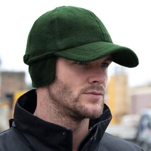 Czapka Baseballowa Active Winter Fleece. Niebieskie czapki RESULT, bez wzorów, z materiału. Za 49,99 zł.
