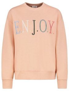 Sublevel Bluza w kolorze brzoskwiniowym rozmiar: XL. Pomarańczowe bluzy Sublevel, xl, bez wzorów, bez kaptura. Za 109,78 zł.