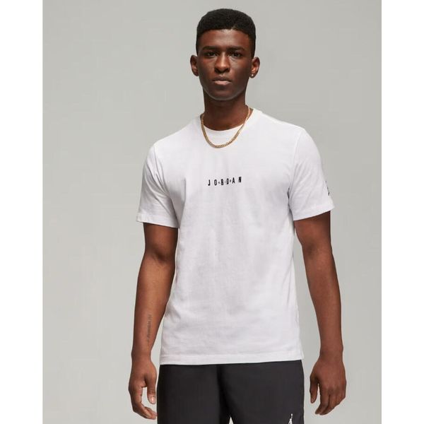 Koszulka Jordan Air Biała - DM3182-100. Białe bluzki Jordan, bez wzorów, sportowe, bez kołnierzyka, bez ramiączek. Za 171,35 zł.