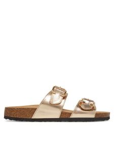 ONLY Shoes Klapki Onlmaxi-13 Pu Strap Buckle 15331392 Złoty. Żółte klapki ONLY SHOES, bez wzorów, ze skóry, bez obcasa. Za 119,99 zł.