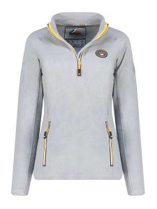 Geographical Norway Bluza polarowa w kolorze szarym rozmiar: M. Szare bluzy Geographical Norway, m, bez wzorów, z polaru, bez kaptura. Za 87,81 zł.