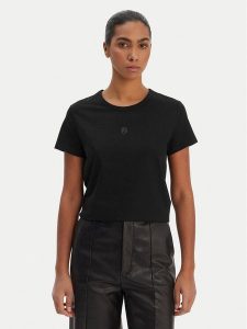 BOSS T-Shirt Eventsa12 50563282 Czarny Regular Fit. Czarne t-shirty Boss, s, bez wzorów, z bawełny, bez kołnierzyka, bez ramiączek. Za 252,99 zł.