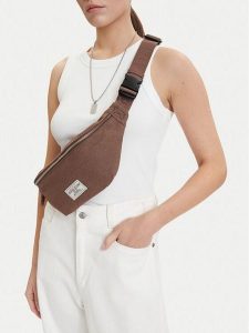 Guess Jeans Torebka CWBEO-GUESS-B-017-09 Brązowy. Brązowe torebki klasyczne Guess Jeans, z aplikacjami, z jeansu, bez dodatków. Za 99,99 zł.