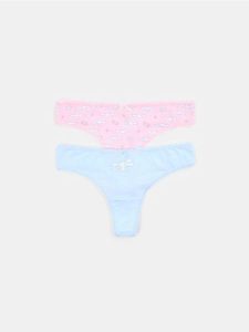 Majtki stringi 2 pack Cinnamoroll - wielobarwny. Stringi Sinsay, bez wzorów. Za 19,99 zł.