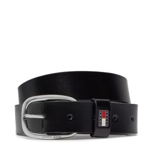 Pasek Damski Tommy Jeans. Czarne paski Tommy Jeans, bez wzorów, z jeansu. Za 139,99 zł.