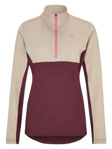 Ziener Bluza polarowa "Japra" w kolorze beżowo-czerwonym rozmiar: 36. Brązowe bluzy Ziener, bez wzorów, z polaru, bez kaptura. Za 95,69 zł.