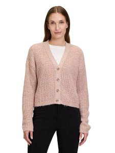 CARTOON Kardigan w kolorze jasnoróżowym rozmiar: 40. Różowe kardigany Cartoon, bez wzorów, ze splotem, bez ramiączek. Za 113,99 zł.