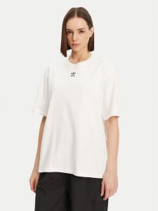 Adidas T-Shirt Essentials Boyfriend JC8967 Biały Oversize. Białe t-shirty ADIDAS, xl, bez wzorów, z bawełny, bez kołnierzyka, bez ramiączek. Za 99,99 zł.