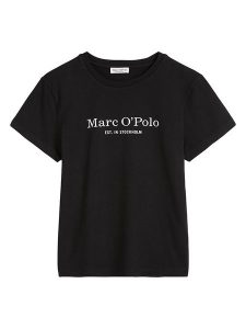 Marc O´Polo Koszulka w kolorze czarnym rozmiar: M. Czarne bluzki m, bez wzorów, z bawełny, bez kołnierzyka, bez ramiączek. Za 83,42 zł.