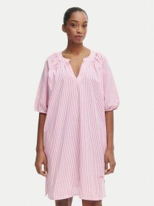 Iconique Sukienka letnia Giorgia IC26-103 Różowy jasny Relaxed Fit. Czerwone kombinezony Iconique, na lato, m, bez wzorów, z bawełny, bez kołnierzyka, bez ramiączek. Za 399,99 zł.