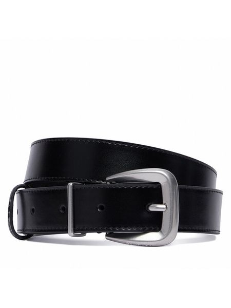 Calvin Klein Pasek Damski Hw End Tip Buckle LV04F7092G Czarny. Czarne paski Calvin Klein, bez wzorów, ze skóry. Za 249,99 zł.