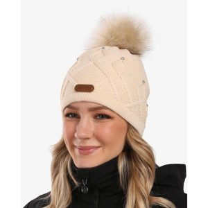 Czapka damska Kilpi ALEN-W. Brązowe czapki Kilpi, bez wzorów, sportowe. Za 75,03 zł.