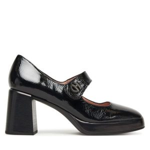 Półbuty Hispanitas. Czarne czółenka Hispanitas, bez wzorów, bez obcasa, na obcasie, bez zapięcia. Za 399,99 zł.