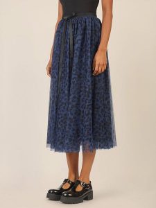 APART Spódnica w kolorze niebiesko-czarnym rozmiar: 46. Niebieskie spódnice Apart, bez wzorów, z tiulu, midi. Za 282,99 zł.