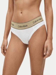 Calvin Klein Underwear Figi klasyczne LV00QF8598 Biały. Białe figi Calvin Klein Underwear, bez wzorów, z bawełny. Za 119,99 zł.