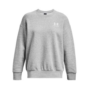 Bluza damska Under Armour Essential Flc OS Crew. Białe bluzy Under Armour, bez wzorów, bez kaptura. Za 276,50 zł.