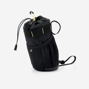 Torba na bidon do bikepackingu Riverside ADVT 900 Food Pouch 1,2 l. Czarne torebki klasyczne ROCKRIDER, bez wzorów, z materiału, bez dodatków. Za 129,99 zł.