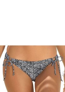 Figi do kostiumów kąpielowych dla kobiet Lascana Sugar. Czarne figi Venice Beach, bez wzorów, z materiału. Za 180,50 zł.