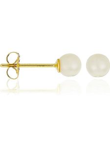 L instant d Or Złote kolczyki-wkrętki "My Pearl" z perłami rozmiar: onesize. Żółte kolczyki L instant d Or, z perłą, złote. Za 242,95 zł.