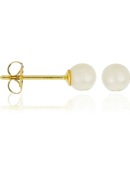 L instant d Or Złote kolczyki-wkrętki "My Pearl" z perłami rozmiar: onesize. Żółte kolczyki L instant d Or, z perłą, złote. Za 242,95 zł.
