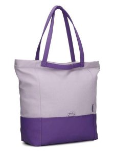 Zwei Shopper bag "Fiorella FI200" w kolorze fioletowym - 44 x 38 x 19 cm rozmiar: onesize. Różowe shopper bag Zwei, bez wzorów, z materiału, na ramię, bez dodatków. Za 237,17 zł.