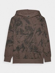4F Bluza dresowa oversize nierozpinana z kapturem damska - multikolor L. Bluzy 4f, l, bez wzorów, z bawełny, z kapturem. W wyprzedaży za 99,99 zł.