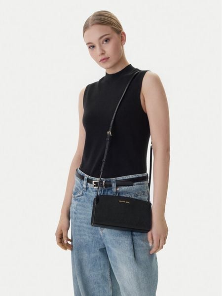 MICHAEL Michael Kors Torebka 32R6GQ6C1L Czarny. Czarne torebki klasyczne MICHAEL Michael Kors, bez wzorów, ze skóry, bez dodatków. Za 445,99 zł.