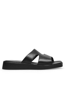 Lasocki Klapki WI16-KIMBALLY-03 Czarny. Czarne klapki Lasocki, bez wzorów, ze skóry, bez obcasa. Za 149,99 zł.