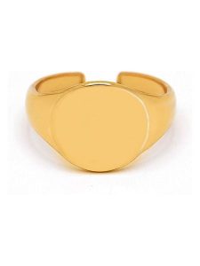 MOODE Pierścionek "Suzette" rozmiar: onesize. Żółte pierścionki MOODE, ze stali. Za 91,99 zł.