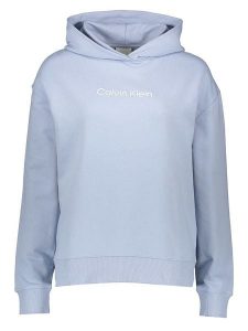Calvin Klein Bluza w kolorze błękitnym rozmiar: L. Niebieskie bluzy Calvin Klein, l, bez wzorów, z bawełny, z kapturem. Za 260,99 zł.