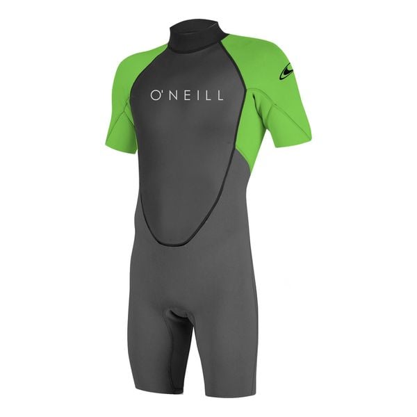 Kombinezon surfingowy z zamkiem błyskawicznym z tyłu O'Neill Reactor-2 2 mm. Szare kombinezony O'Neill, bez wzorów, z neoprenu, sportowe, bez kołnierzyka, bez ramiączek. Za 440,50 zł.