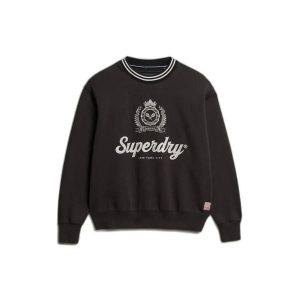 Bluza damska Superdry Country Club. Czarne bluzy Superdry, bez wzorów, bez kaptura. Za 321,30 zł.