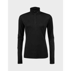 Koszulka damska Halti Urbanite Half Zip. Czarne bluzki HALTI, bez wzorów, sportowe, bez kołnierzyka, bez ramiączek. Za 319,99 zł.