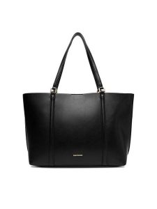 Gino Rossi Torebka CEO-YANAY Czarny. Czarne shopper bag Gino Rossi, bez wzorów, z materiału, bez dodatków. Za 169,99 zł.