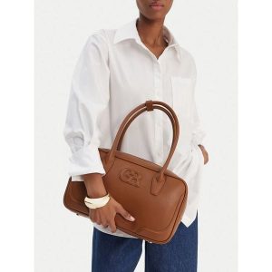 Torebka GINO ROSSI. Brązowe torebki klasyczne Gino Rossi, bez wzorów, bez dodatków. Za 229,99 zł.