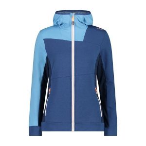 Bluza damska z kapturem CMP. Niebieskie bluzy CMP, bez wzorów, z kapturem. Za 274,00 zł.