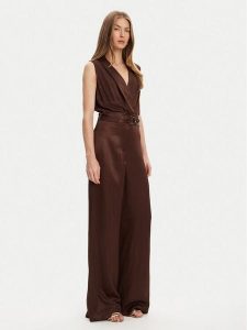 Marciano Guess Kombinezon 5YGD24 7350A Brązowy Regular Fit. Brązowe sukienki Marciano Guess, z aplikacjami, z syntetyku, bez kołnierzyka, bez ramiączek. Za 659,00 zł.