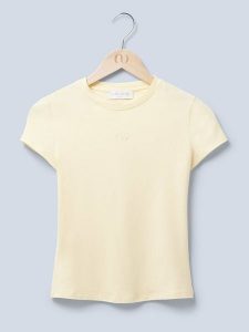 LeGer Koszulka w kolorze żółtym rozmiar: 40. Żółte bluzki LeGer, bez wzorów, bez kołnierzyka, bez ramiączek. Za 113,90 zł.