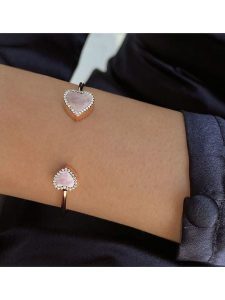 Les Petites Précieuses Pozłacana bransoletka rozmiar: onesize. Różowe bransoletki Les Petites Précieuses, z cyrkonią, pozłacane. Za 347,99 zł.