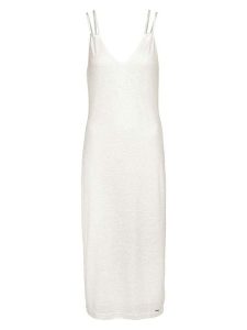 Herrlicher Sukienka w kolorze kremowym rozmiar: L. Brązowe sukienki Herrlicher, na co dzień, l, bez wzorów, bez kołnierzyka, bez ramiączek, maxi, proste. Za 152,99 zł.