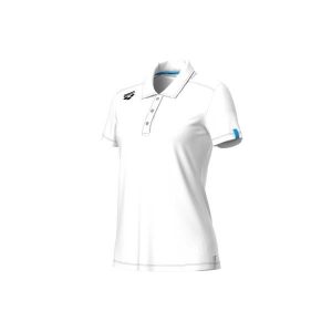 Damska koszulka polo Arena Team Solid. Białe bluzki Arena, bez wzorów, bez kołnierzyka, bez ramiączek. Za 230,50 zł.