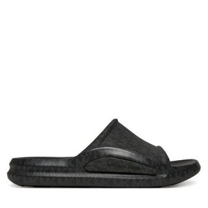 Klapki MICHAEL Michael Kors. Czarne klapki MICHAEL Michael Kors, bez wzorów, bez obcasa. Za 369,99 zł.
