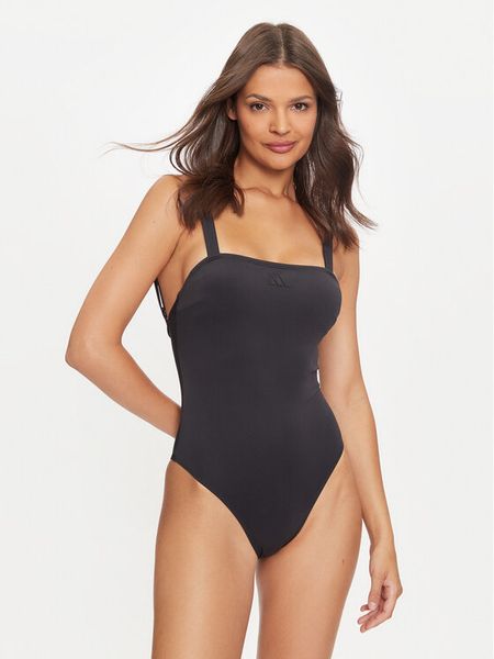 Adidas Strój kąpielowy Iconisea IX8230 Czarny. Czarne stroje jednoczęściowe ADIDAS, bez wzorów, z syntetyku. Za 169,99 zł.